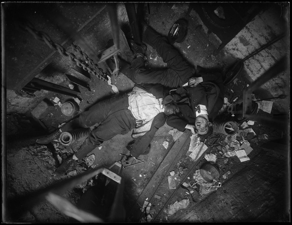 crime scene photo of robert green