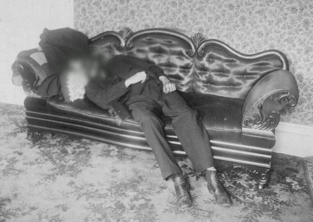 crime scene phto of The murder of Andrew Borden